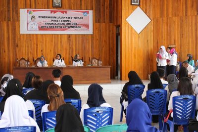 Suasana acara penyerahan ijazah kepada 257 warga belajar