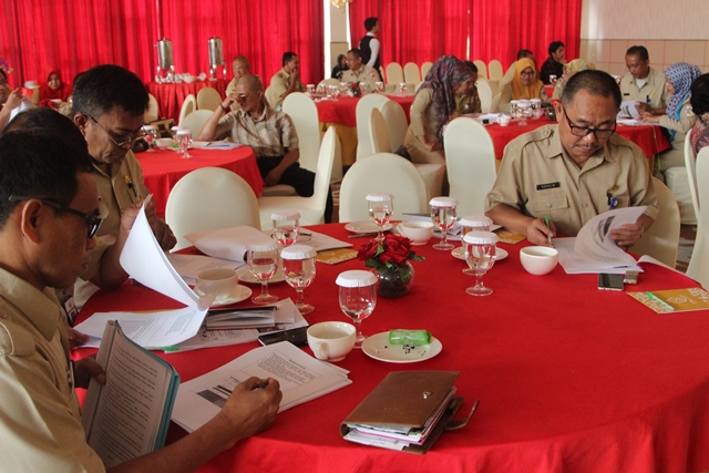 Para pimpinan SKPD tampak serius